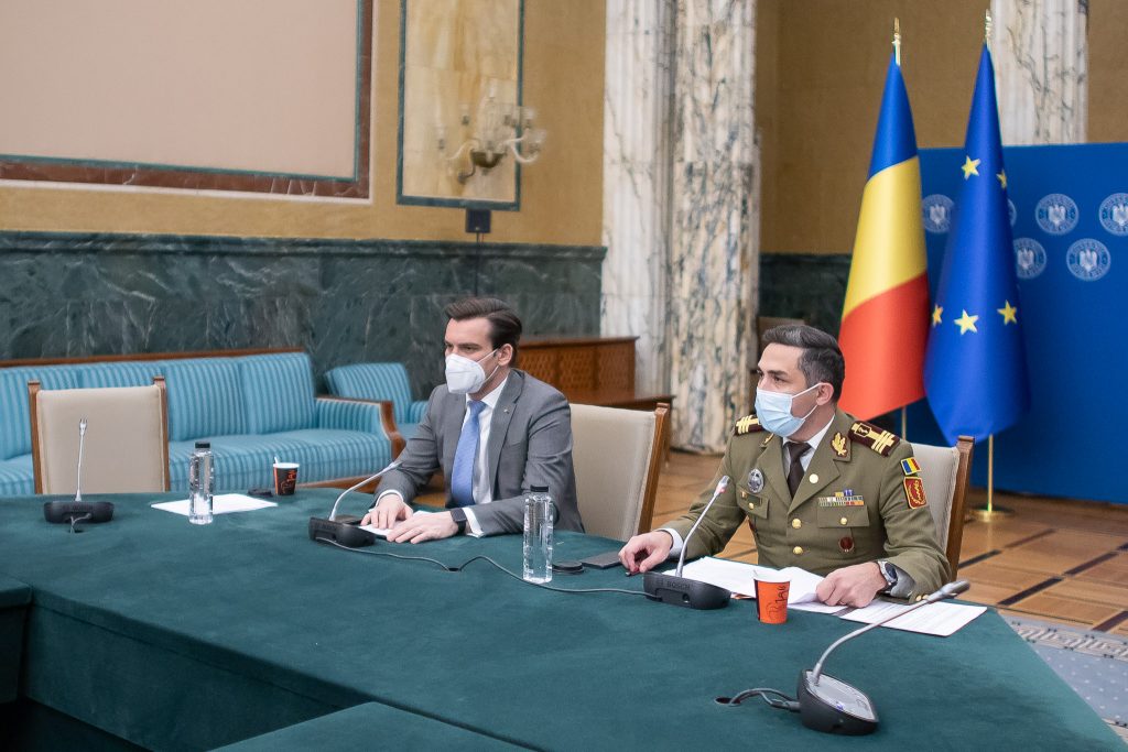 Conferință de presă susținută de Valeriu Gheorghiță, președintele Comitetului național de coordonare a activităților privind vaccinarea împotriva SARS-CoV-2 (CNCAV), și Andrei Baciu, secretar de stat în Ministerul Sănătății, vicepreședinte al CNCAV