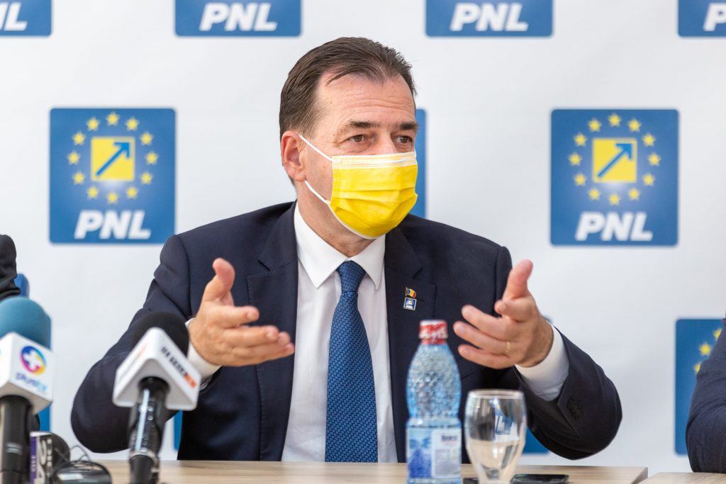 ludovic orban la o conferinta de presa la pnl.