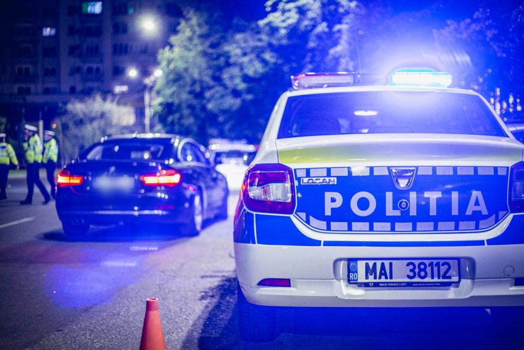 razie a politistilor in bucuresti pe timpul noptii.