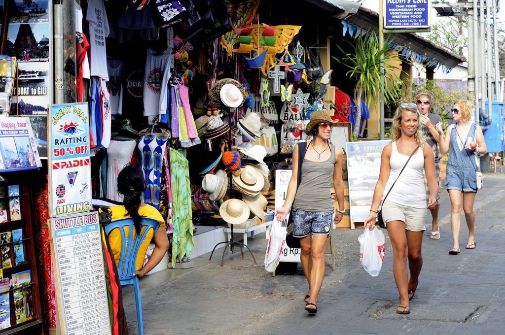 turiști în Bali