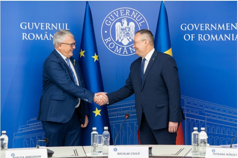 Ciucă, discuţii cu Nicolas Schmit, comisarul european pentru locuri de muncă şi drepturi sociale