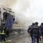 O dronă rusească a lovit locomotiva unui tren Kiev–Varșovia la aproximativ doi kilometri de granița cu Polonia