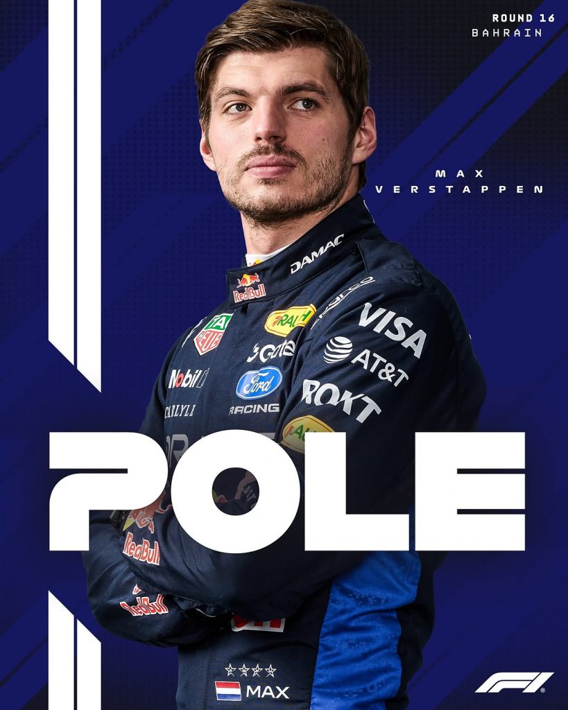 VERSTAPPEN ON POLEMax scores his and Red Bulls first pole position of the season 💪F1 Fo